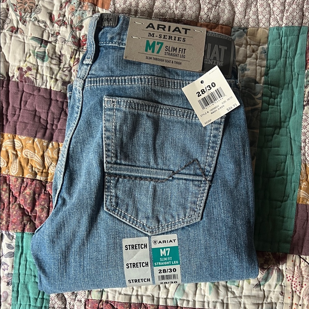 Ariat M7 Slim Fit Jeans - Light Blue
